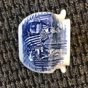 Vintage Liberty blue Betsy Ross sugar bowl